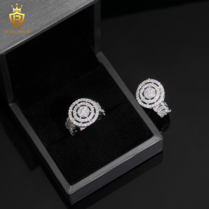 Designer moissanite ring