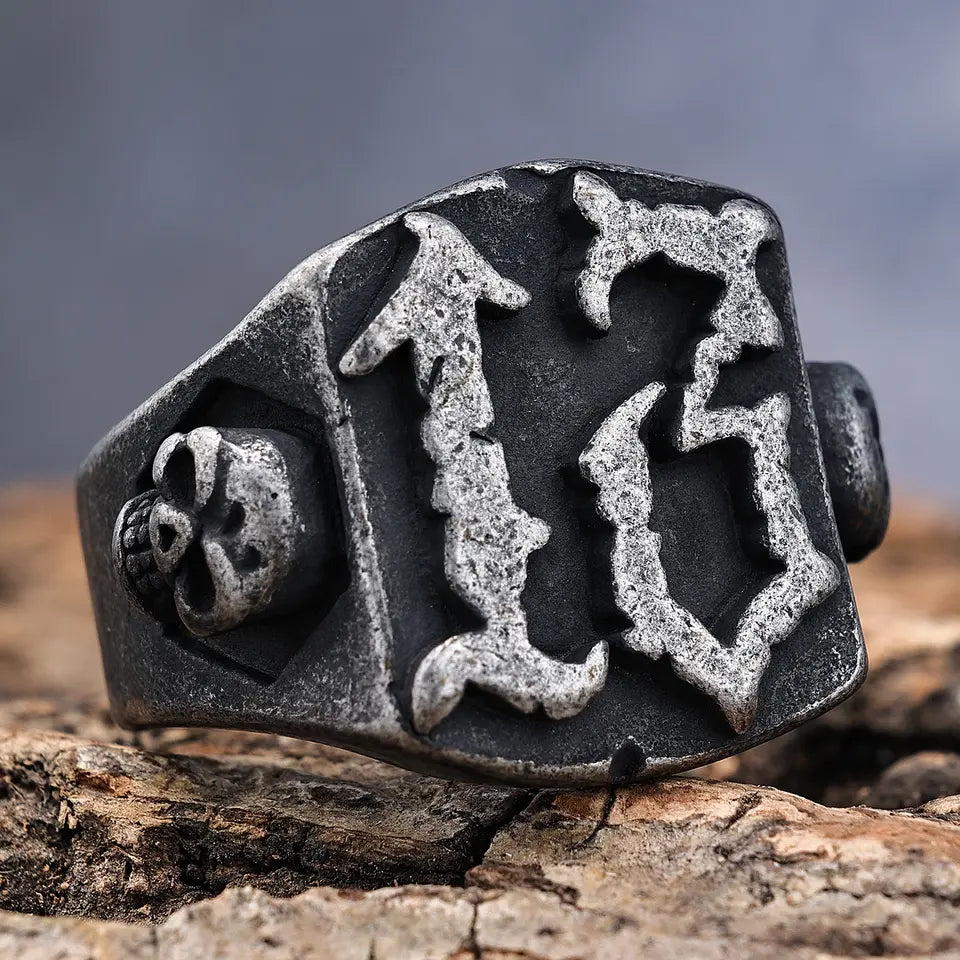 Skull Number 13 Ring