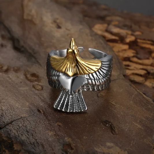 Gold Eagle Ring