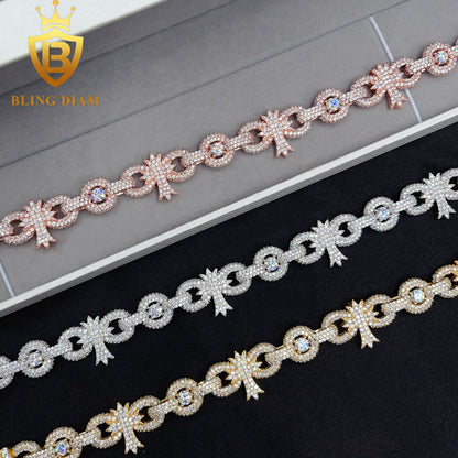 Cuban Cross Infinity Bracelet