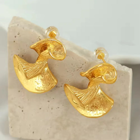 Ginkgo Shape Earrings