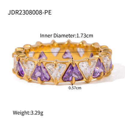 Gold Triangle Rings
