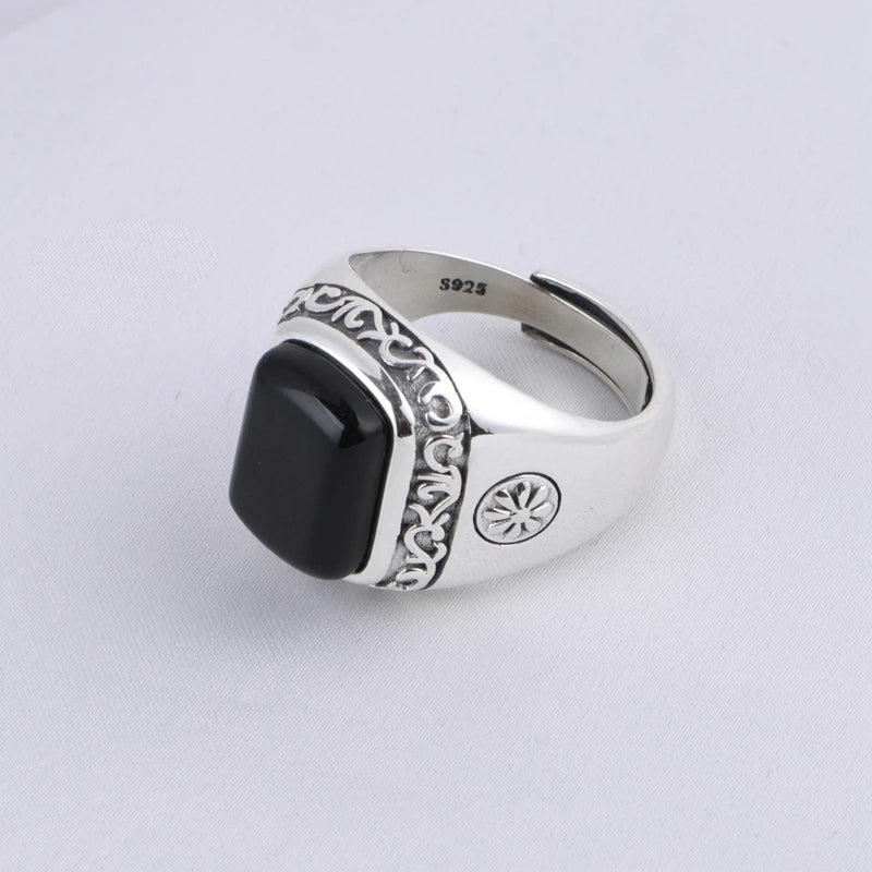 Retro Agate Ring