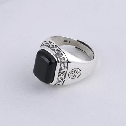 Retro Agate Ring