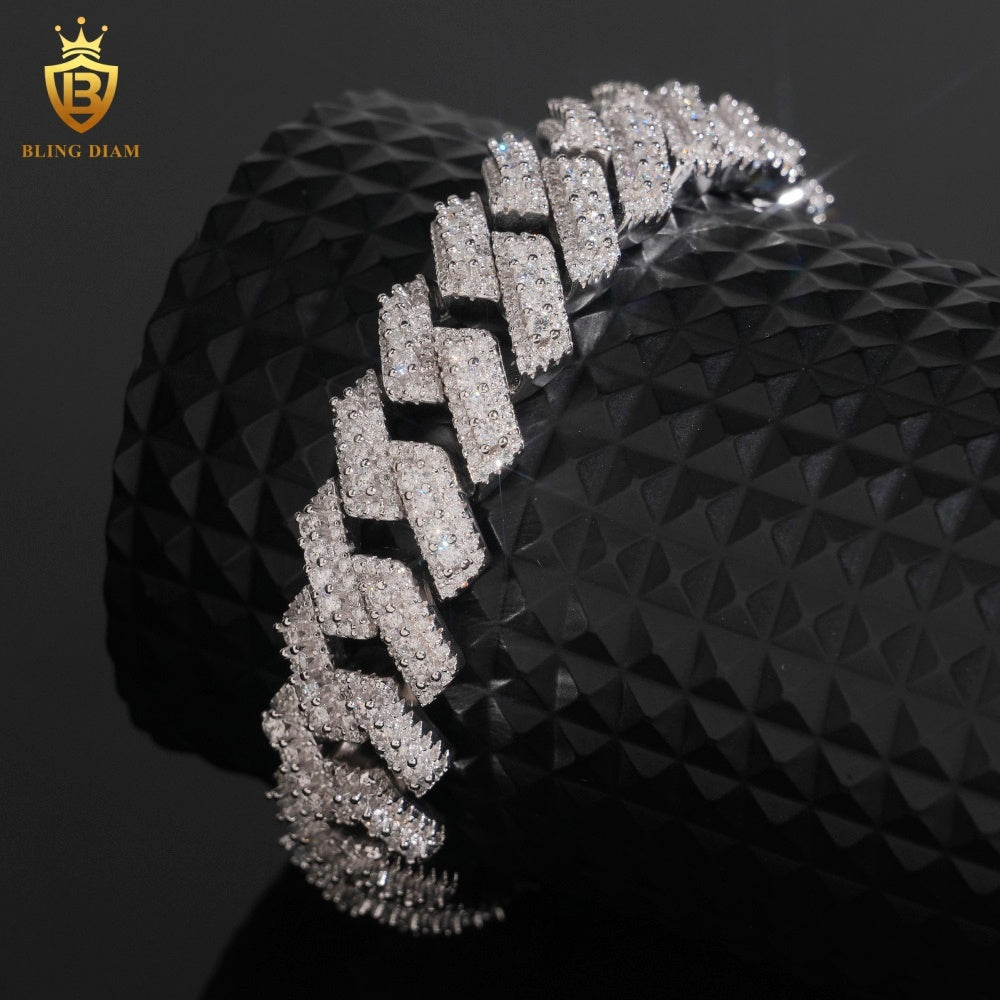 Moissanite Cuban Link Bracelet