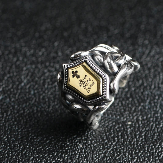 Shield Cross Ring