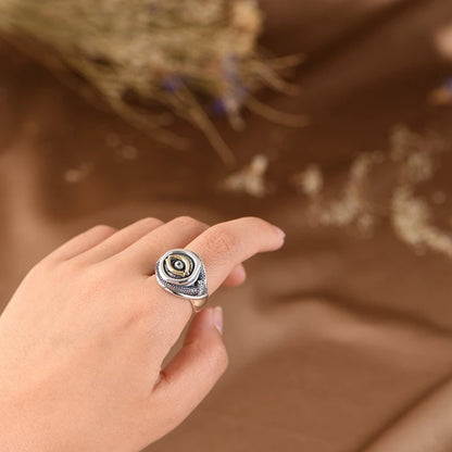 Gold Eye Ring