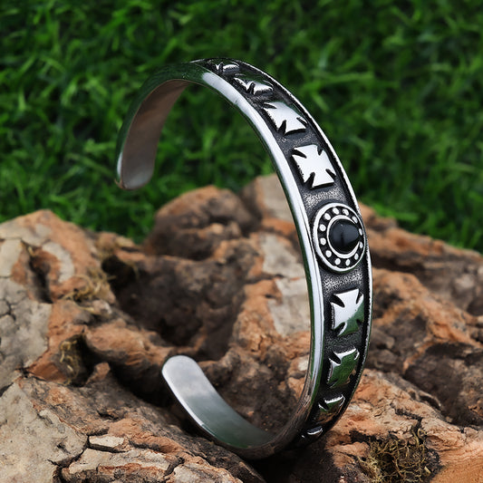 Cross Black Zircon Bracelet