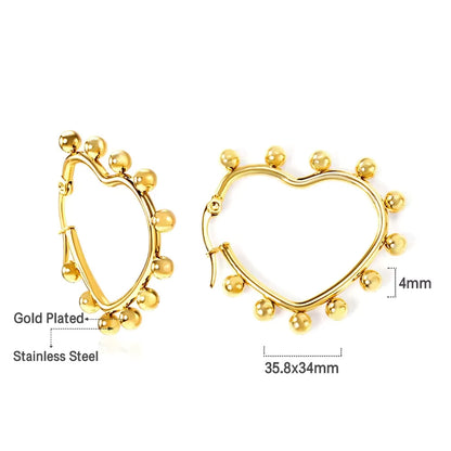 Beaded Elegant Hoop Earrings