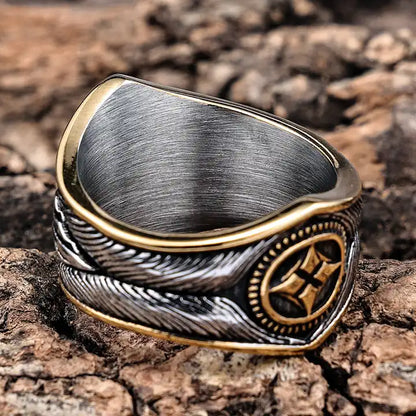 Turquoise Steel Ring