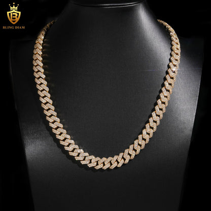 12mm S925 Cuban VVS1 Moissanite chain