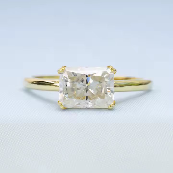 Radiant Moissanite Ring