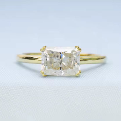 Radiant Moissanite Ring