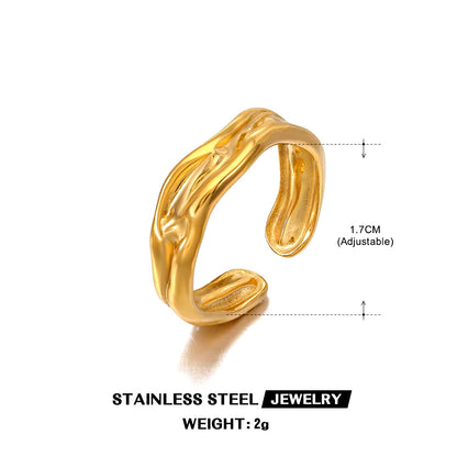 Gold Hollow Ring