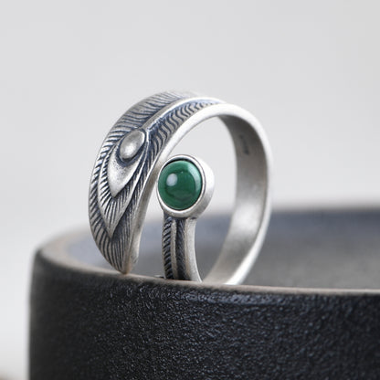 Peacock Feather ring