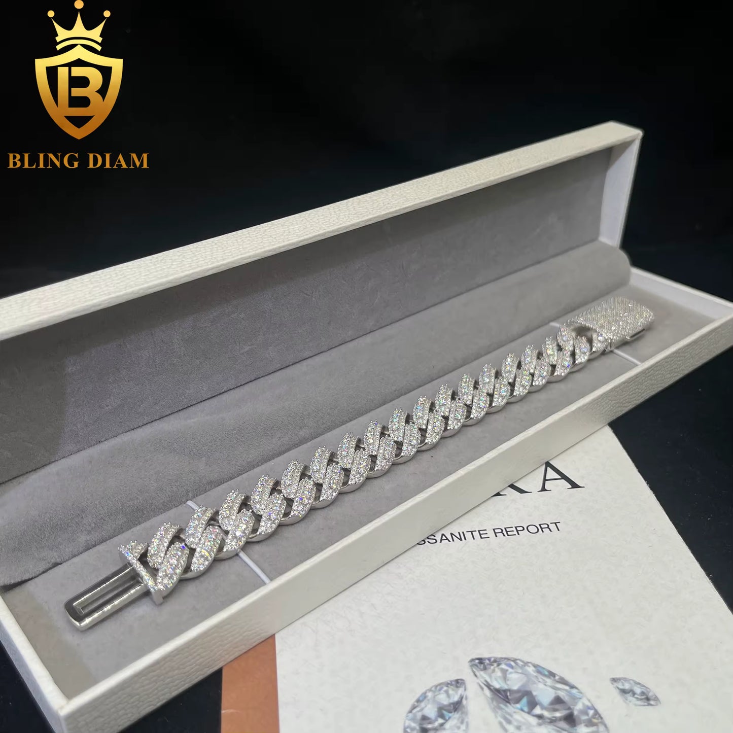 Iced Out Cuban Link Bracelet