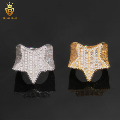 Custom star baguette ring