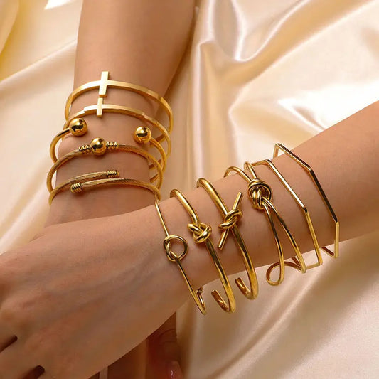 Knot Cuff Bangles Bracelet