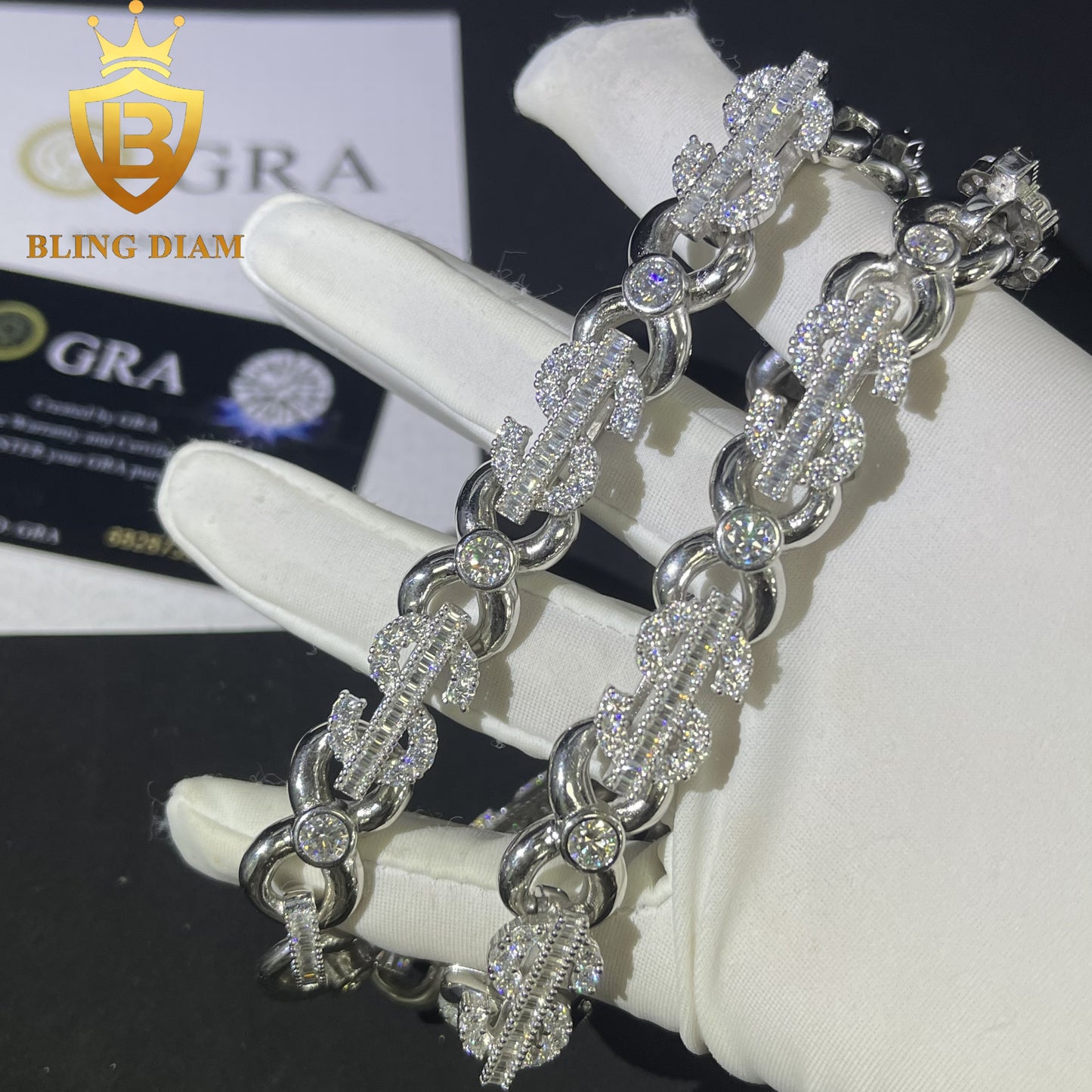 13mm Infinity US Dollar Link Chain