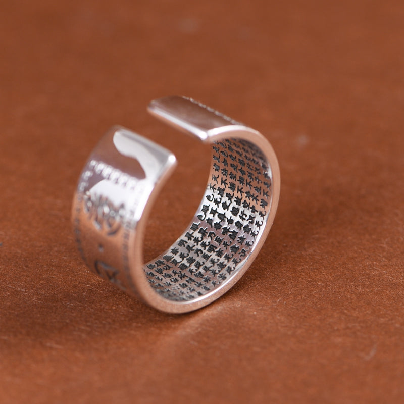 Buddhist Mantra Ring