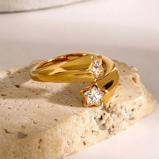 Star Shinning Zircon Ring