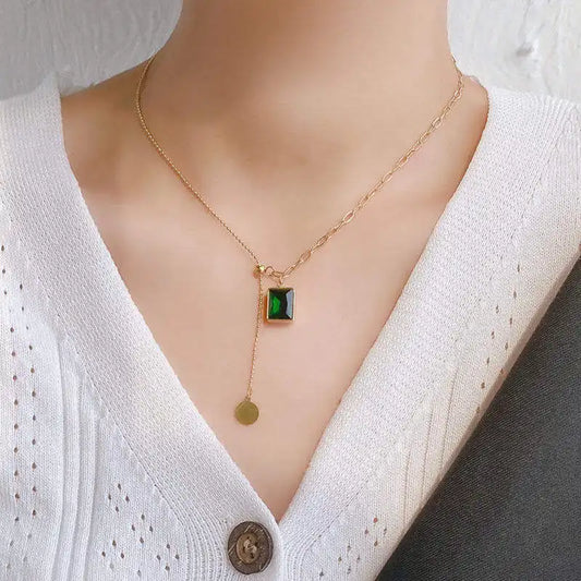Green Gemstone Necklace