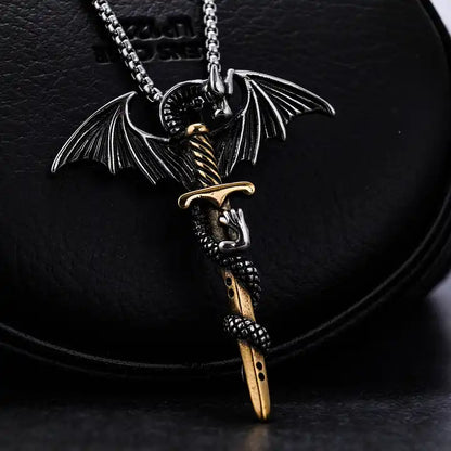 Sword Dragon Necklace