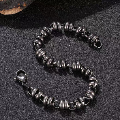 Twisted Cable Motorcycle Chain Bracelets