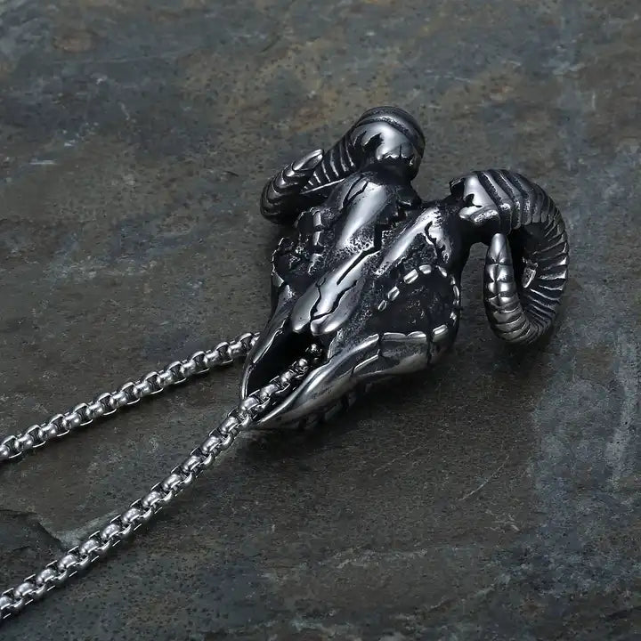 Satan Goat Head Necklace