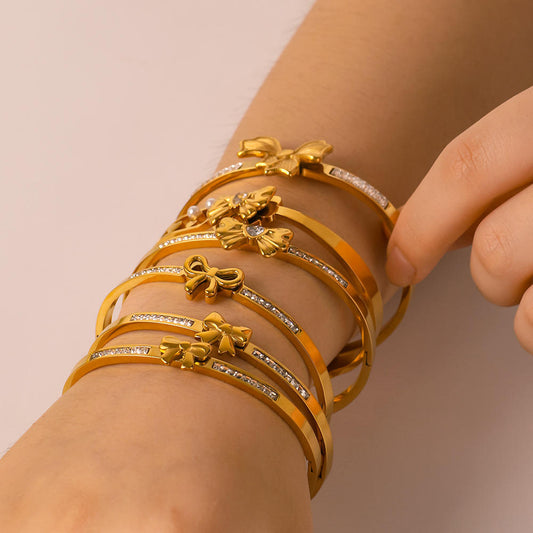 Bow Zircon Bracelet
