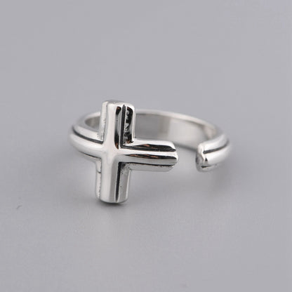 Cross Adjustable ring