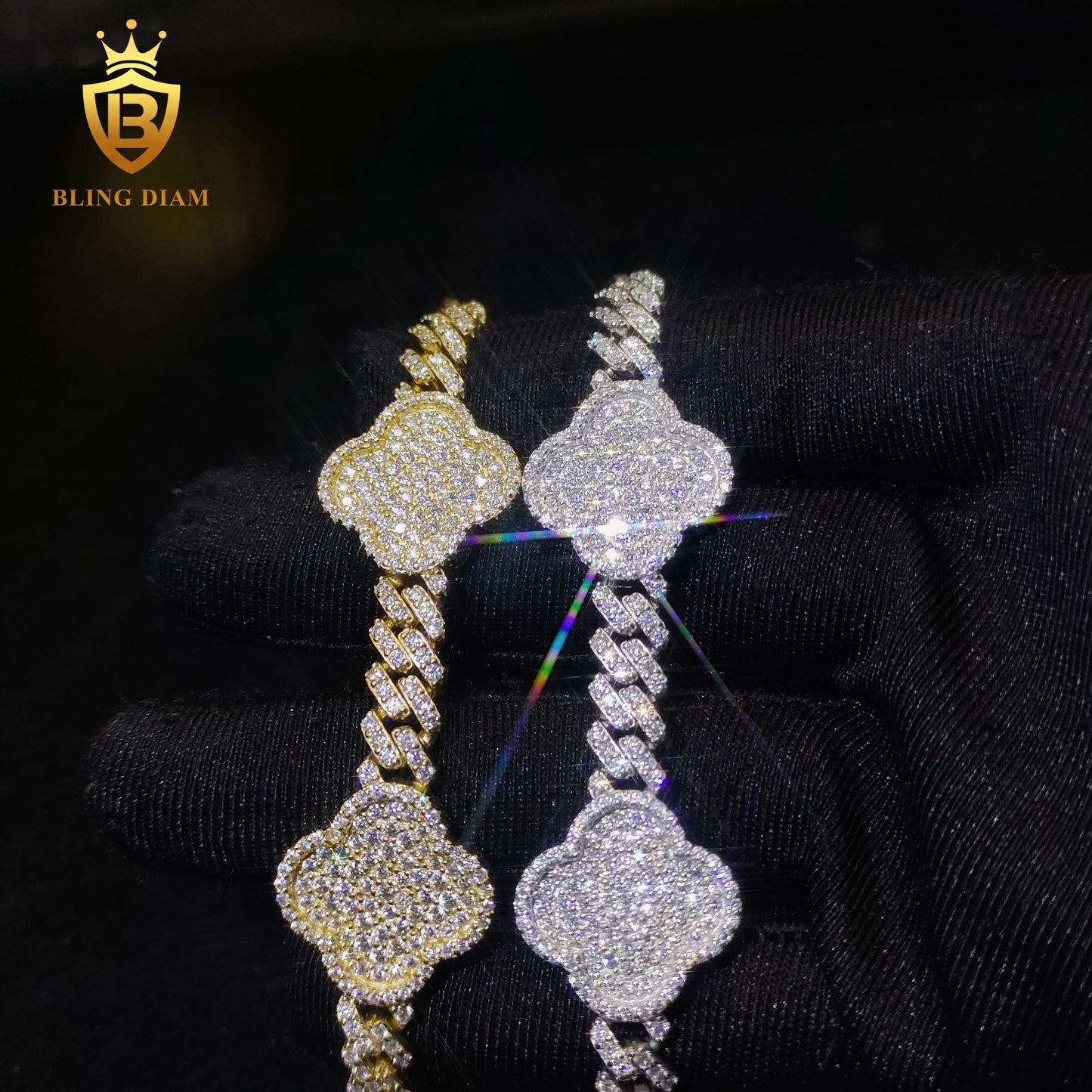 Four-Leaf Clover Moissanite Bracelet