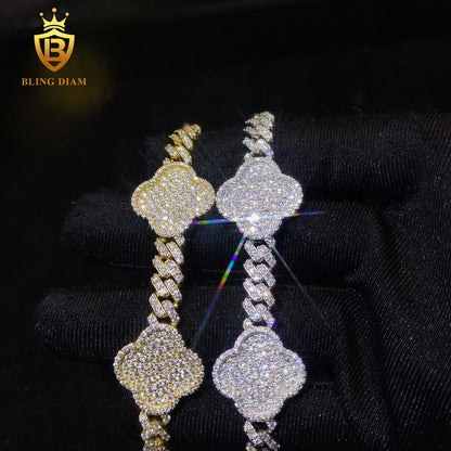 Four-Leaf Clover Moissanite Bracelet