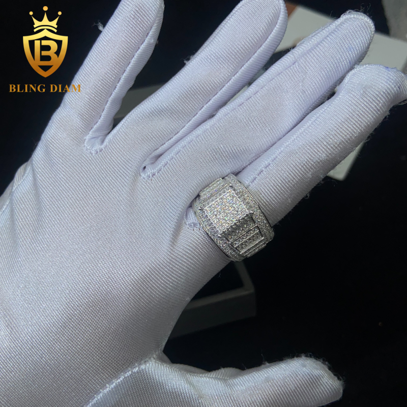 Iced-out men’s ring