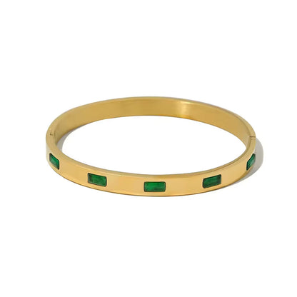 Zircon Bangle Bracelet