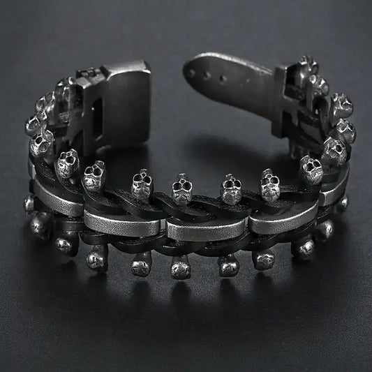 Men's Skull Bangle