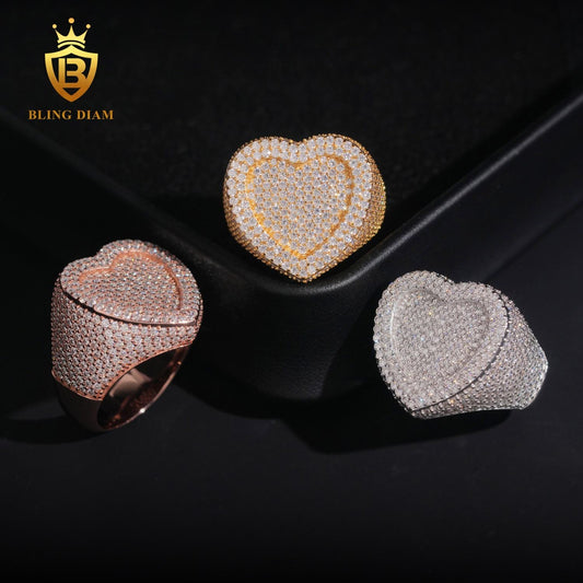 Heart-Shaped Moissanite Ring