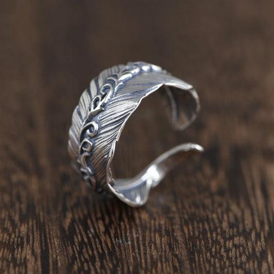 Feather Open Ring