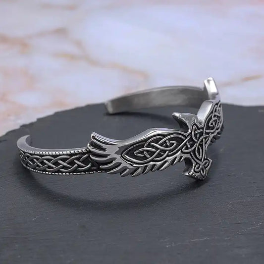 Silver Raven Bracelet