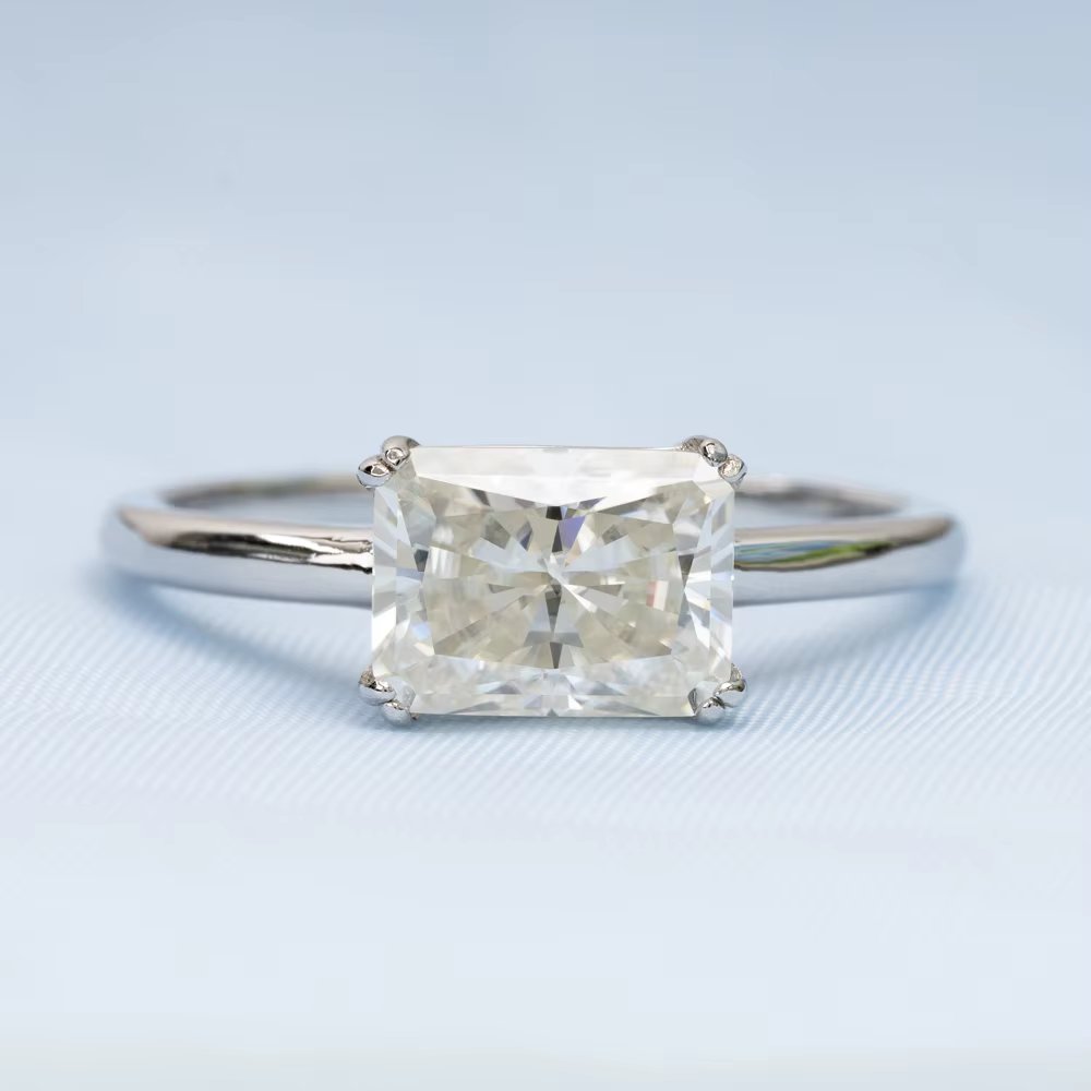 Radiant Moissanite Ring
