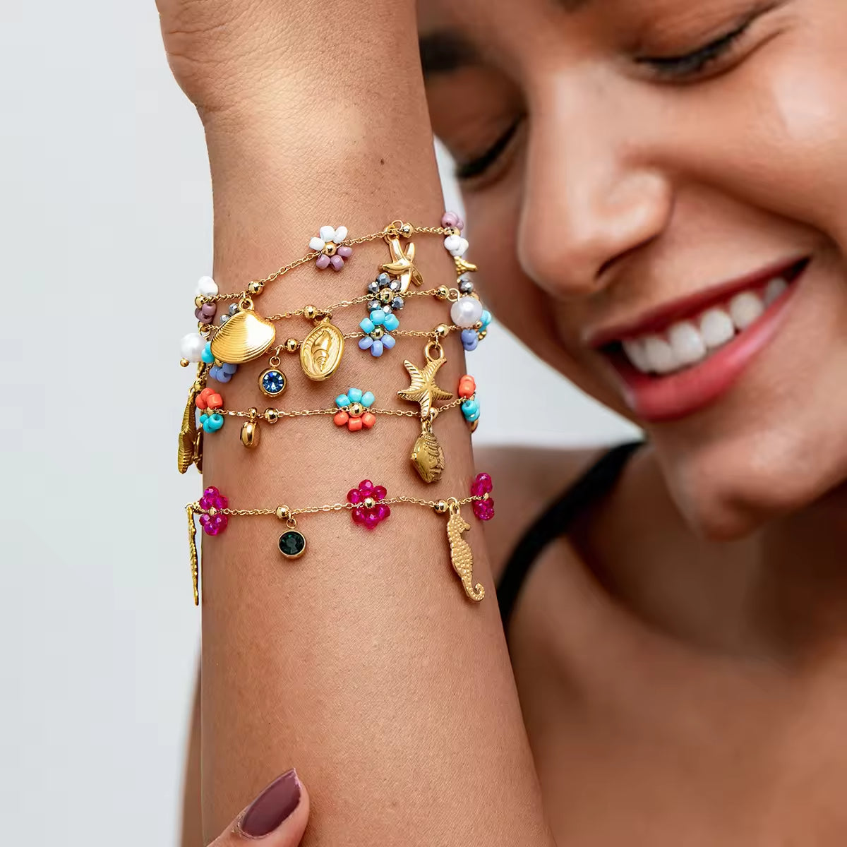 Marine Life Shape Pendant Bracelet