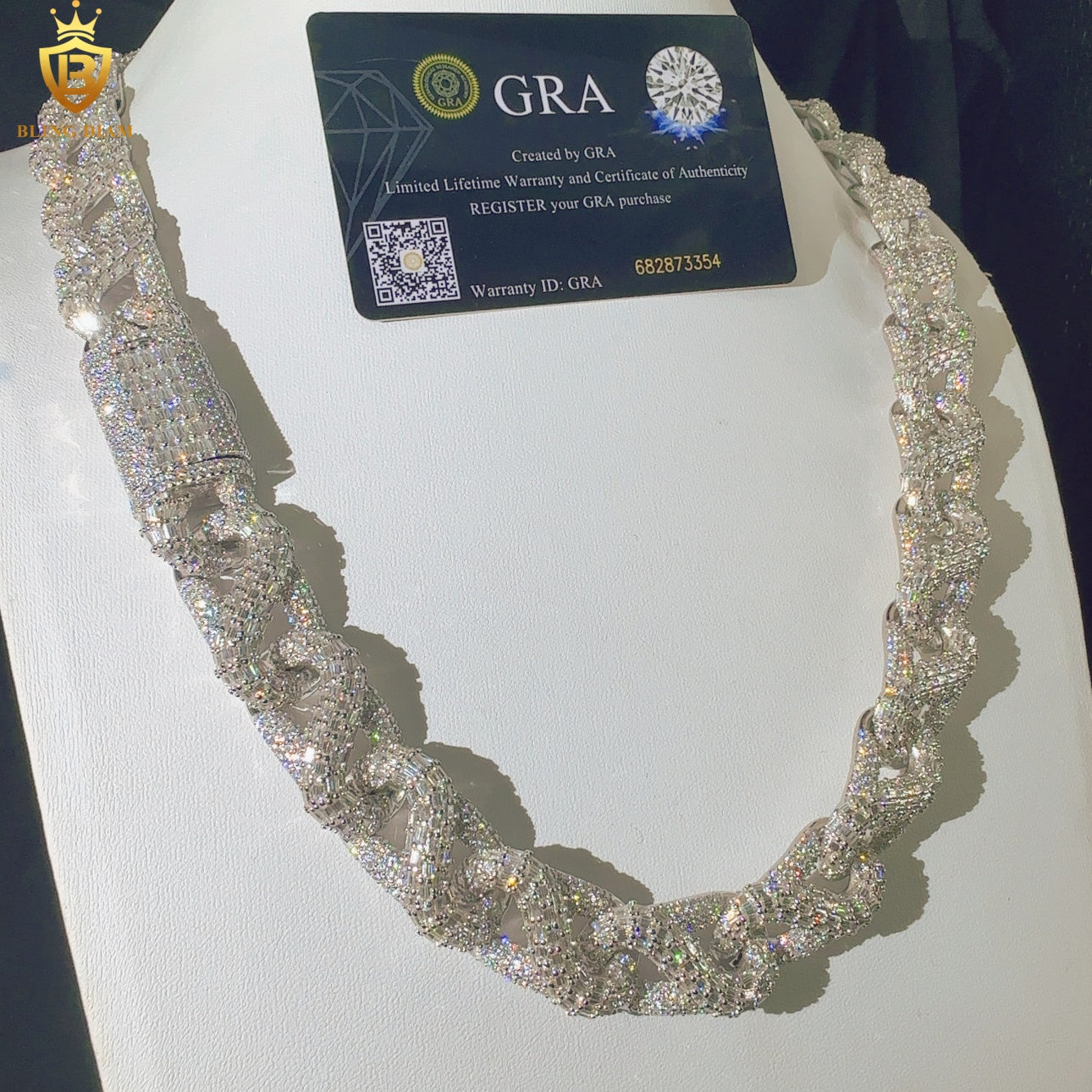 D Color VVS Moissanite Chain