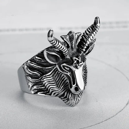 Satanic Goat Ring