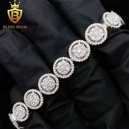 Round Tennis Bracelet - VVS Moissanite, 925 Sterling Silver