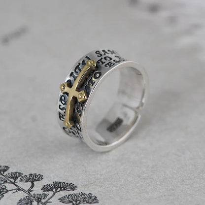 Silver Cross Ring