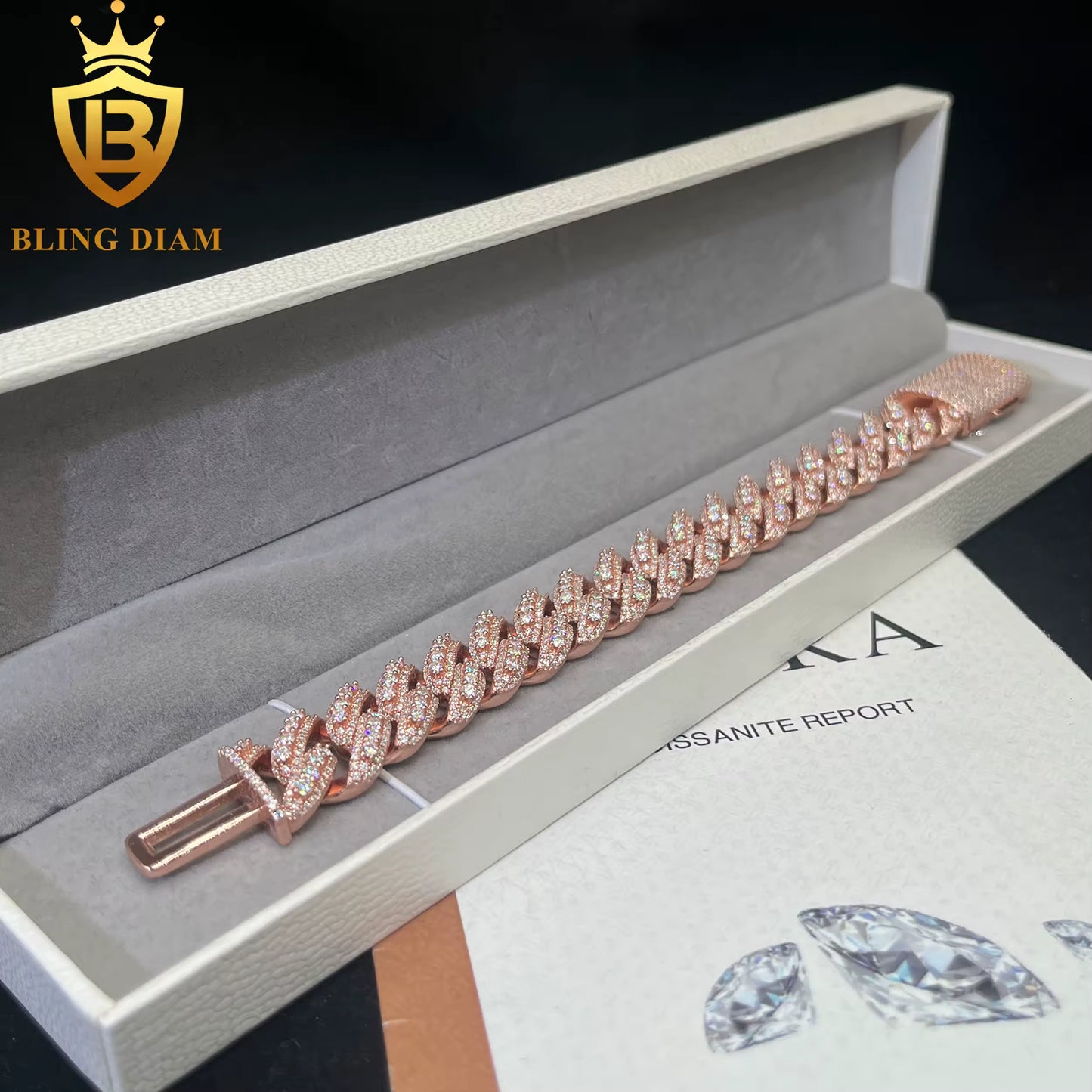 Iced Out Cuban Link Bracelet