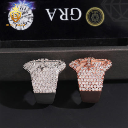 Iced Out Cross Ring
