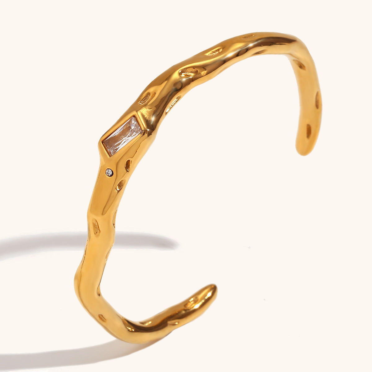 Twisted Hammered Bracelet