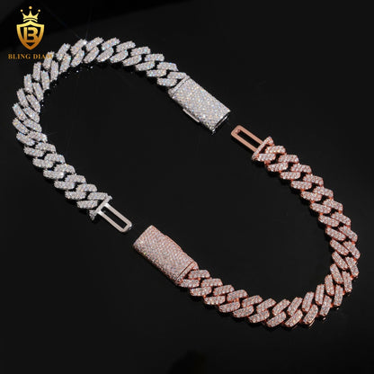 2 Row Iced Out Moissanite Bracelet
