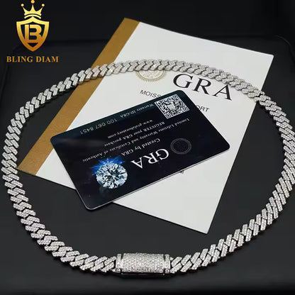 Signature Cuban Link - 8mm VVS Moissanite, 925 Sterling Silver